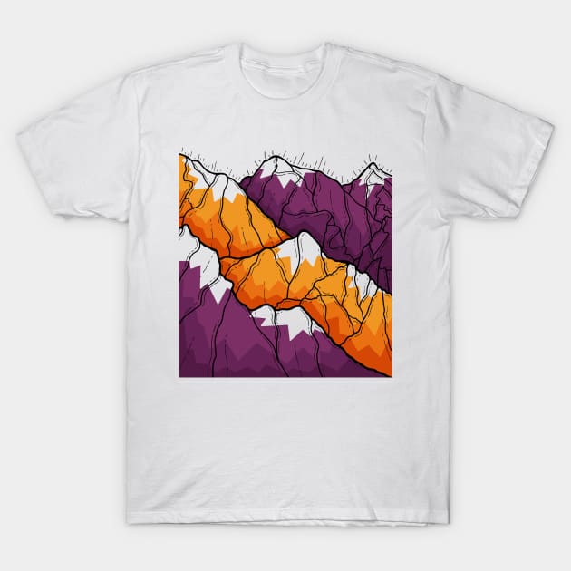 A peak of orange T-Shirt by Swadeillustrations